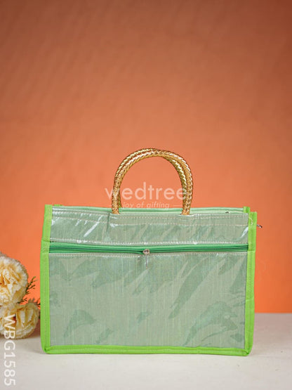 Handbag with Embroidery Design - Assorted - WBG1585