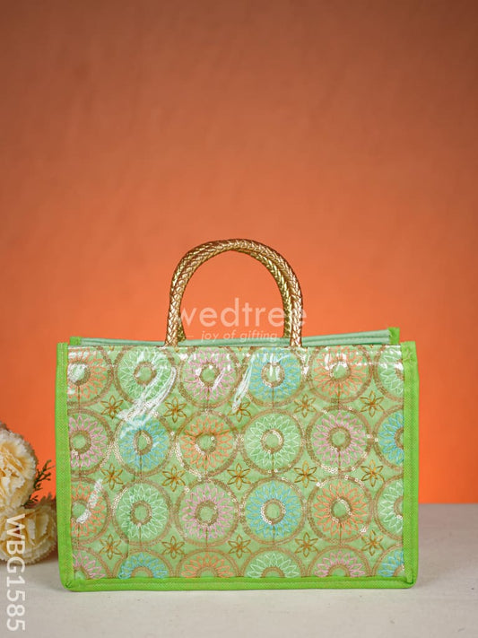 Handbag with Embroidery Design - Assorted - WBG1585