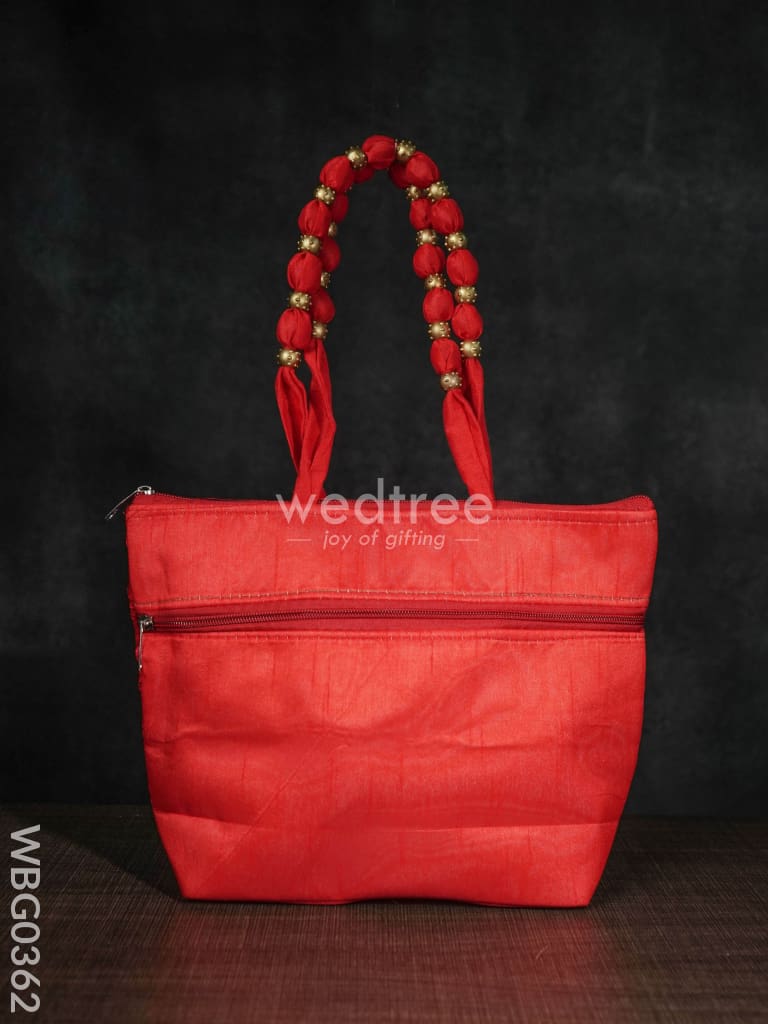 Handbag with Golden beads and Mirror Embroidery - WBG0362