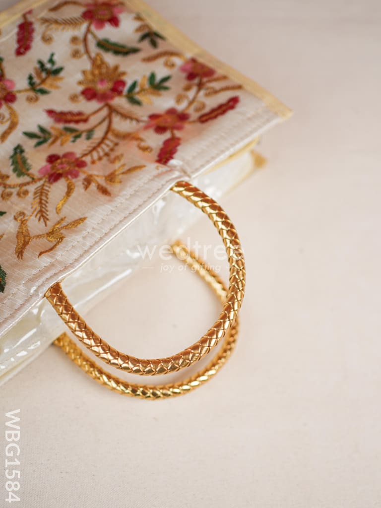 Handbag with Golden Sherwani Design - WBG1584