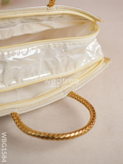 Handbag with Golden Sherwani Design - WBG1584