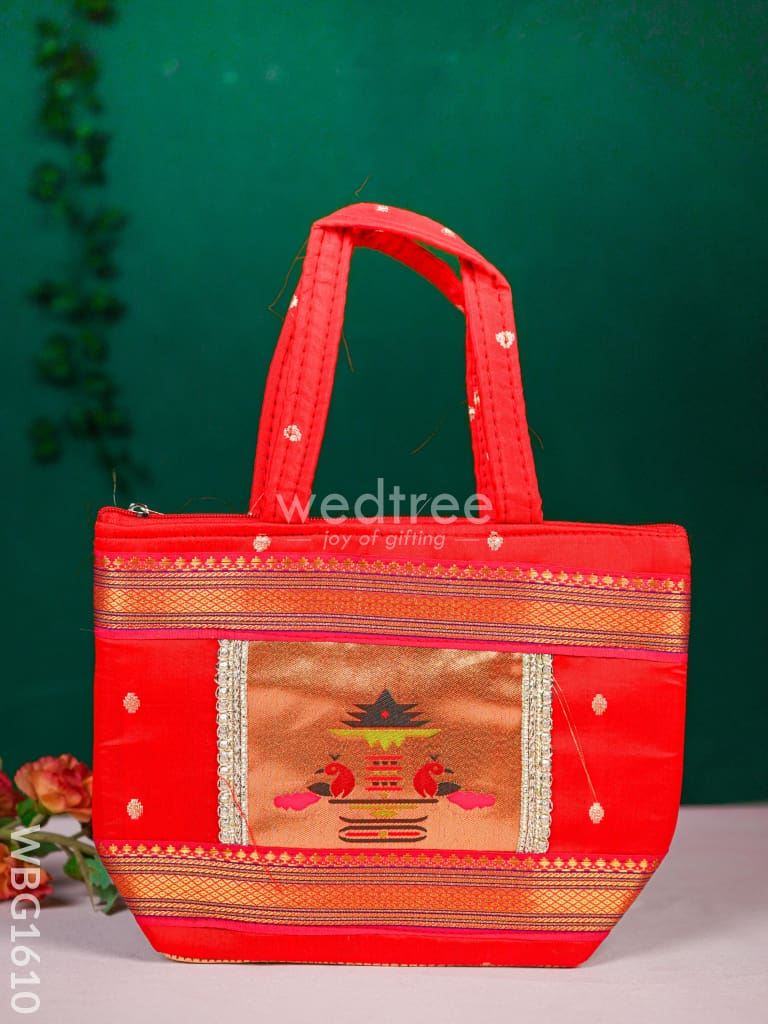 Handbag with Paithani Design - WBG1610