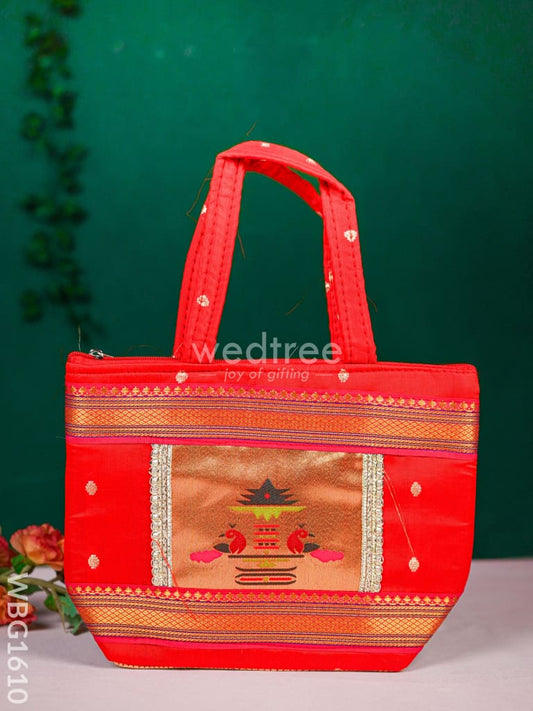 Handbag with Paithani Design - WBG1610