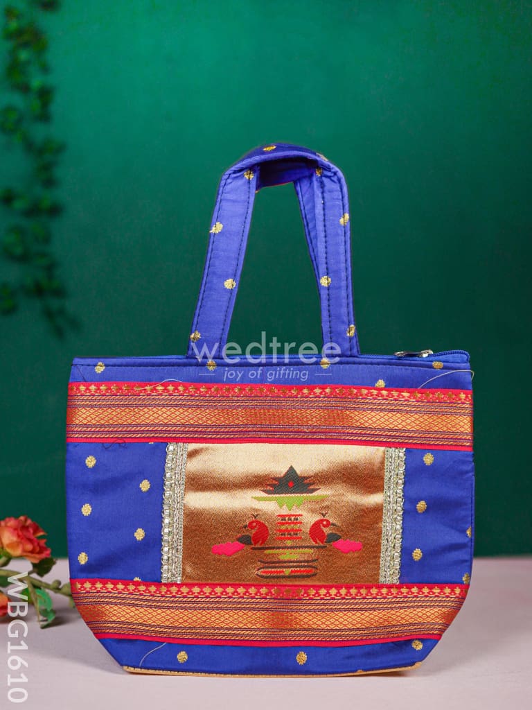 Handbag with Paithani Design - WBG1610