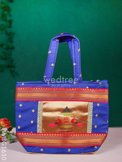 Handbag with Paithani Design - WBG1610