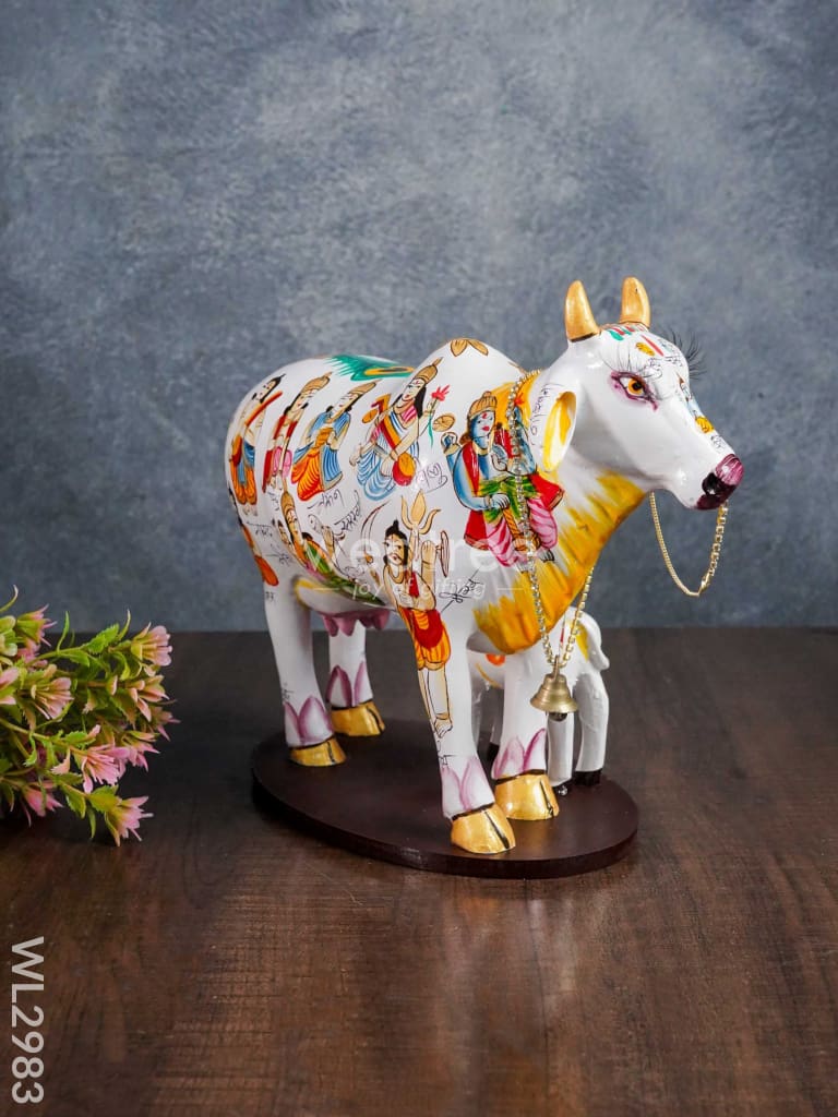 Handcrafted Polyresin Cow & Calf - Big - WL2983