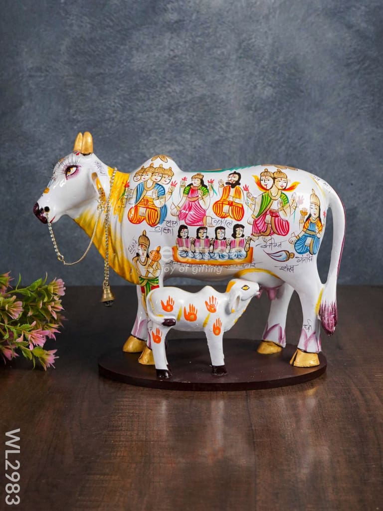 Handcrafted Polyresin Cow & Calf - Big - WL2983