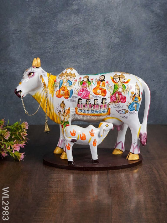 Handcrafted Polyresin Cow & Calf - Big - WL2983