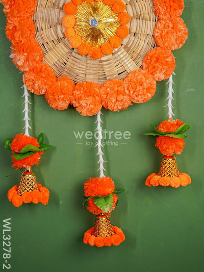 Hangable Artificial Flower Ring Hanging - WL3278-2
