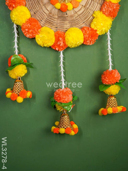 Hangable Artificial Flower Ring Hanging - WL3278-4