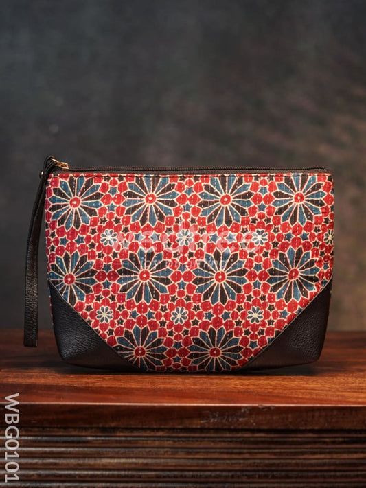 Ikkat Zipper Pouch - WBG0101