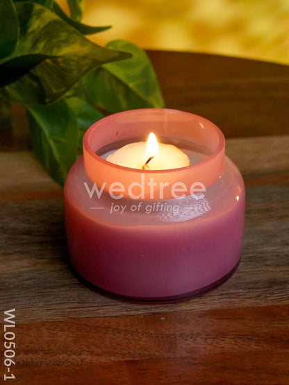Iridescent scented Soy wax Jar (2.5 Inches) - WL0506