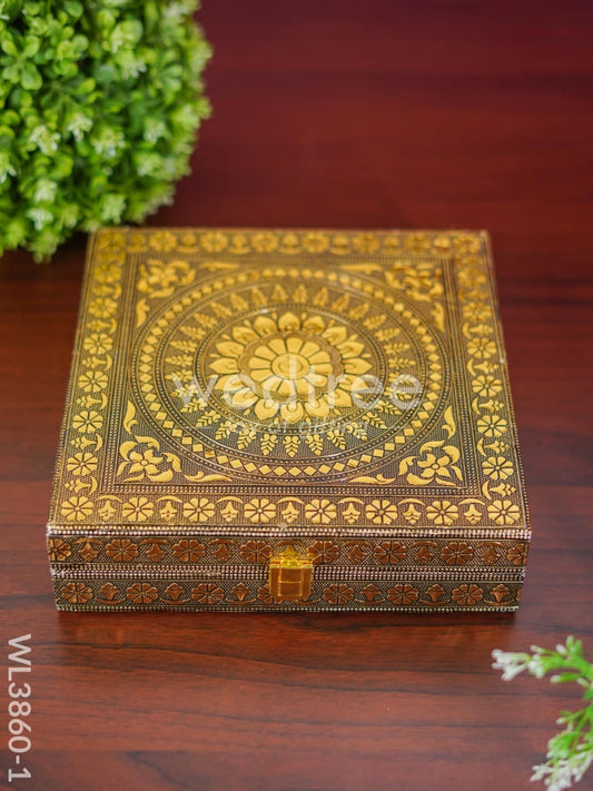 Jewel Box - Floral Design with Mirror - WL3860