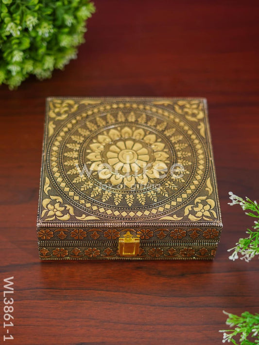 Jewel Box - Floral design with Mirror - WL3861