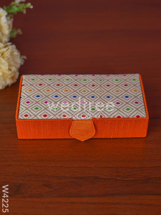 Jewel box rectangle with Colourful Dots - W4225