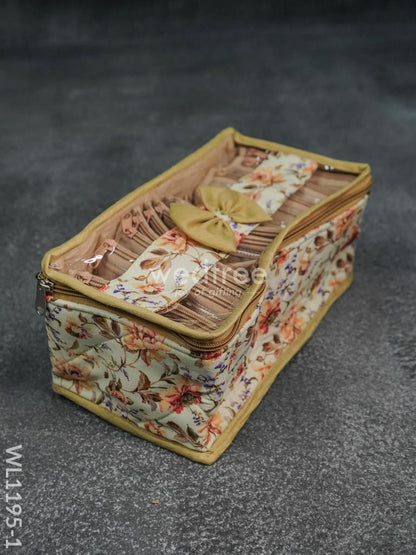 Jewel Pouch with Floral Design (10.5x5) - WL1195