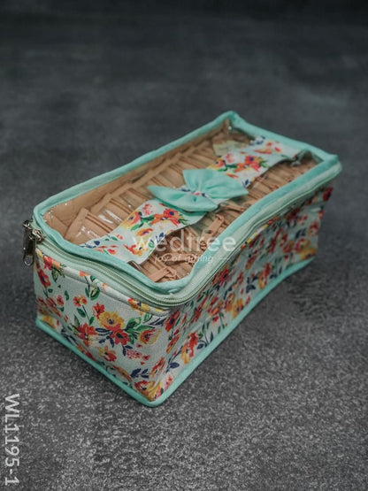 Jewel Pouch with Floral Design (10.5x5) - WL1195