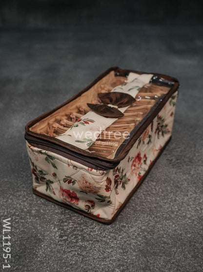 Jewel Pouch with Floral Design (10.5x5) - WL1195