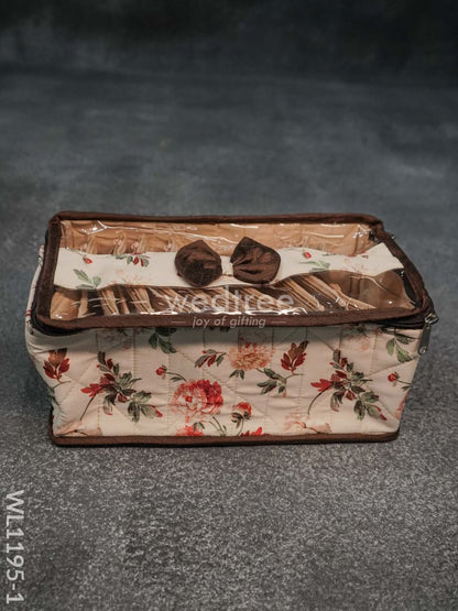 Jewel Pouch with Floral Design (10.5x5) - WL1195