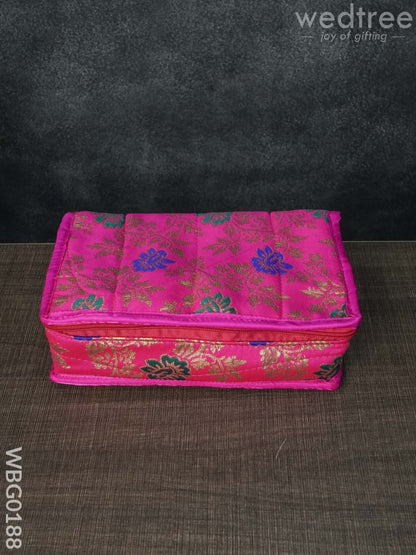Jewel Pouch with Multicolour Floral Design - WBG0188