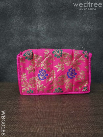 Jewel Pouch with Multicolour Floral Design - WBG0188