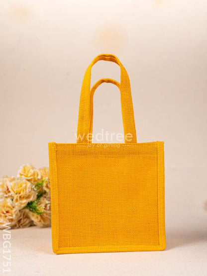 Jute Bag - Flower Design - WBG1751