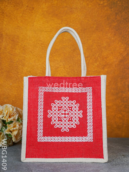 Jute Bag Kolam Design - WBG1409