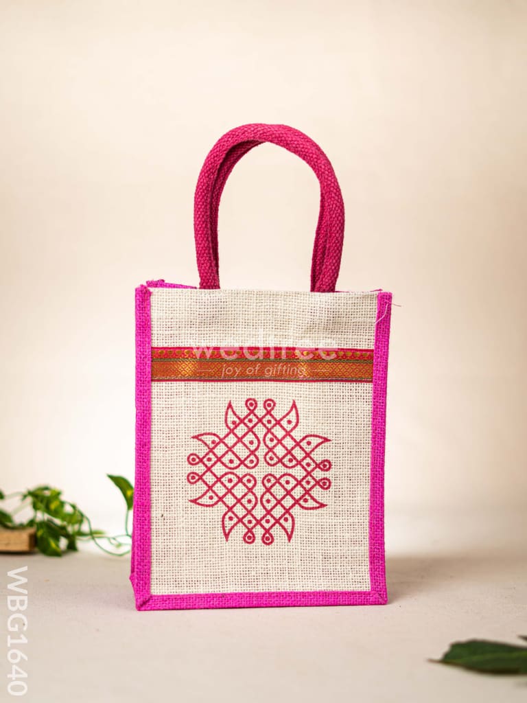 Jute Bag - Kolam Design - WBG1640