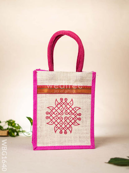 Jute Bag - Kolam Design - WBG1640