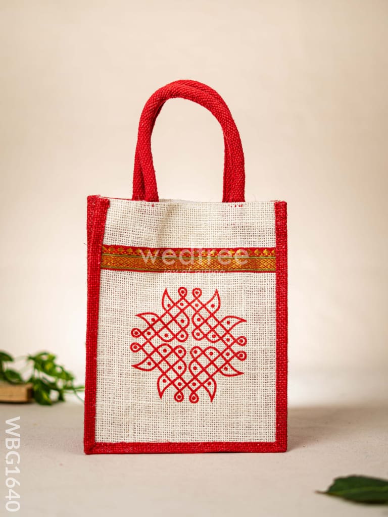 Jute Bag - Kolam Design - WBG1640