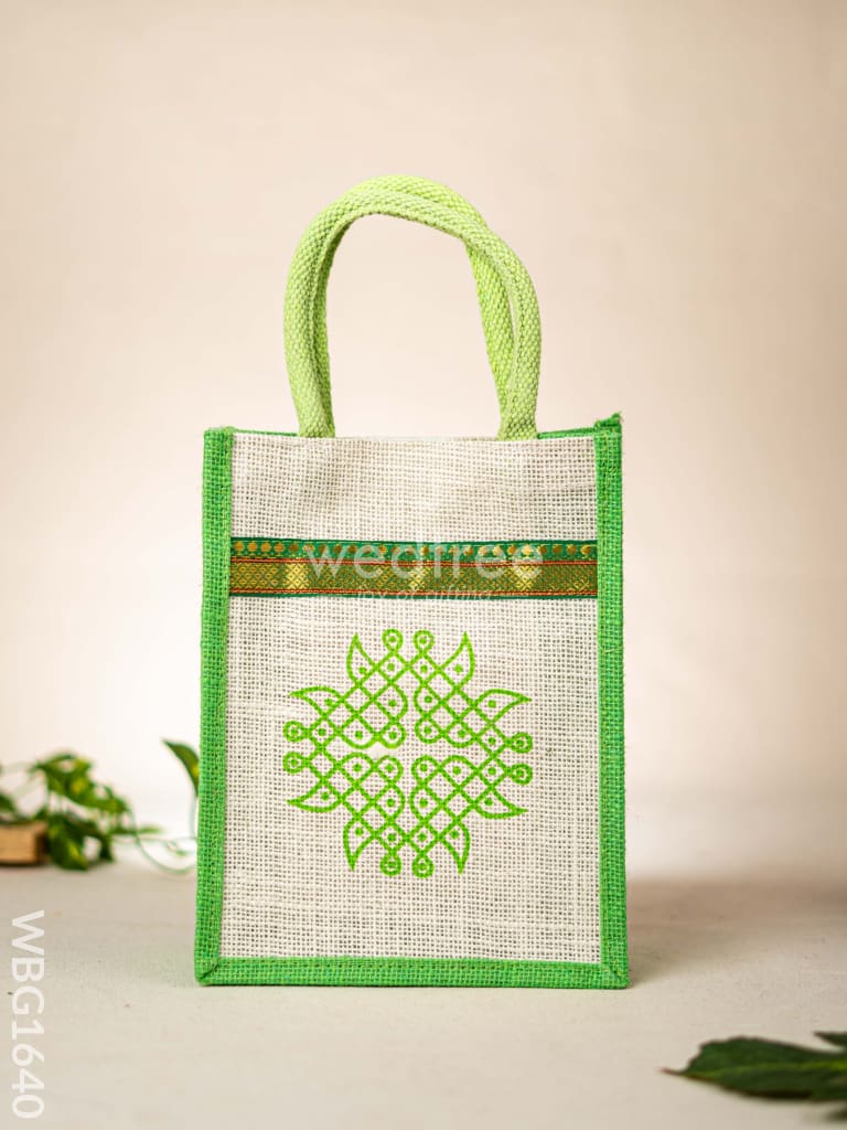 Jute Bag - Kolam Design - WBG1640