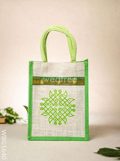 Jute Bag - Kolam Design - WBG1640