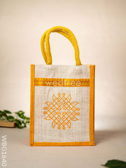 Jute Bag - Kolam Design - WBG1640