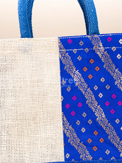 Jute Bag with Contrast Border - WBG1762