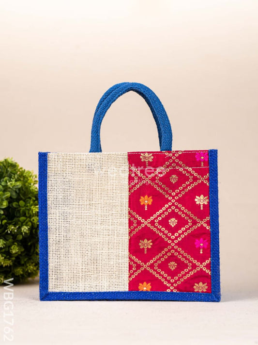 Jute Bag with Contrast Border - WBG1762