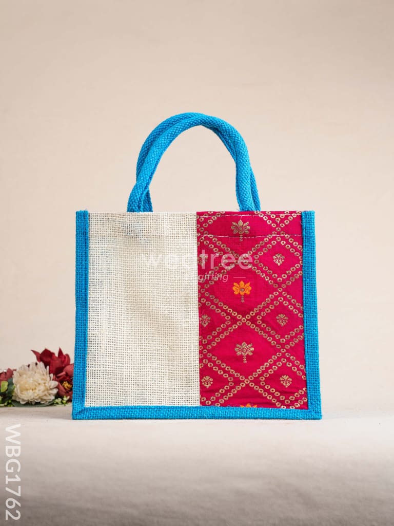Jute Bag with Contrast Border - WBG1762