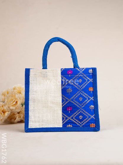 Jute Bag with Contrast Border - WBG1762