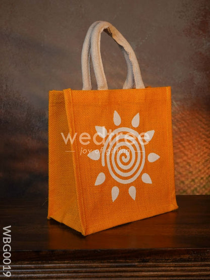 Jute Bag - Swirl Design with Velcro - WBG0019