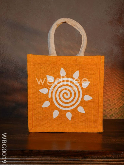 Jute Bag - Swirl Design with Velcro - WBG0019