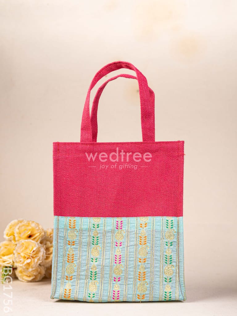 Jute Bag with Brocade Border - WBG1756