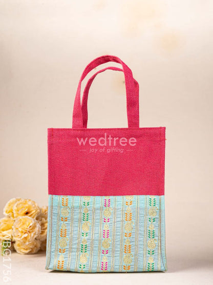 Jute Bag with Brocade Border - WBG1756