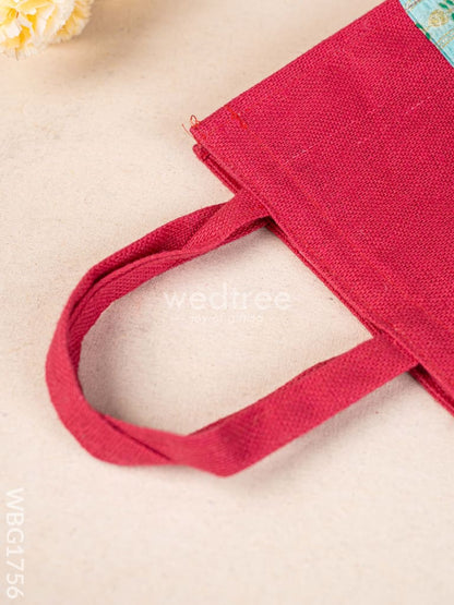 Jute Bag with Brocade Border - WBG1756