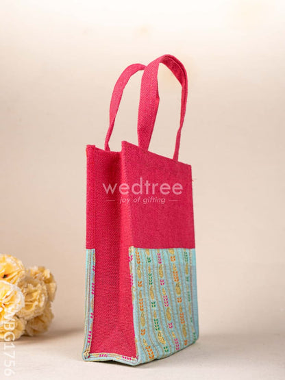 Jute Bag with Brocade Border - WBG1756