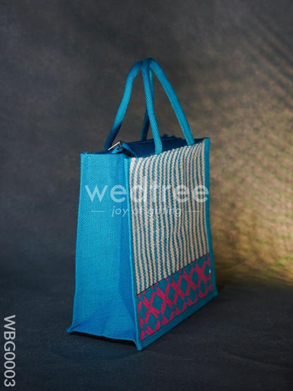 Jute Bag with Floral Patterns - WBG0003