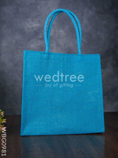 Jute Bag with Kalpavriksha Tree Print - WBG0981