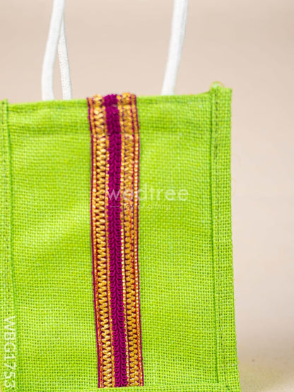 Jute Bag with Lace - WBG1753
