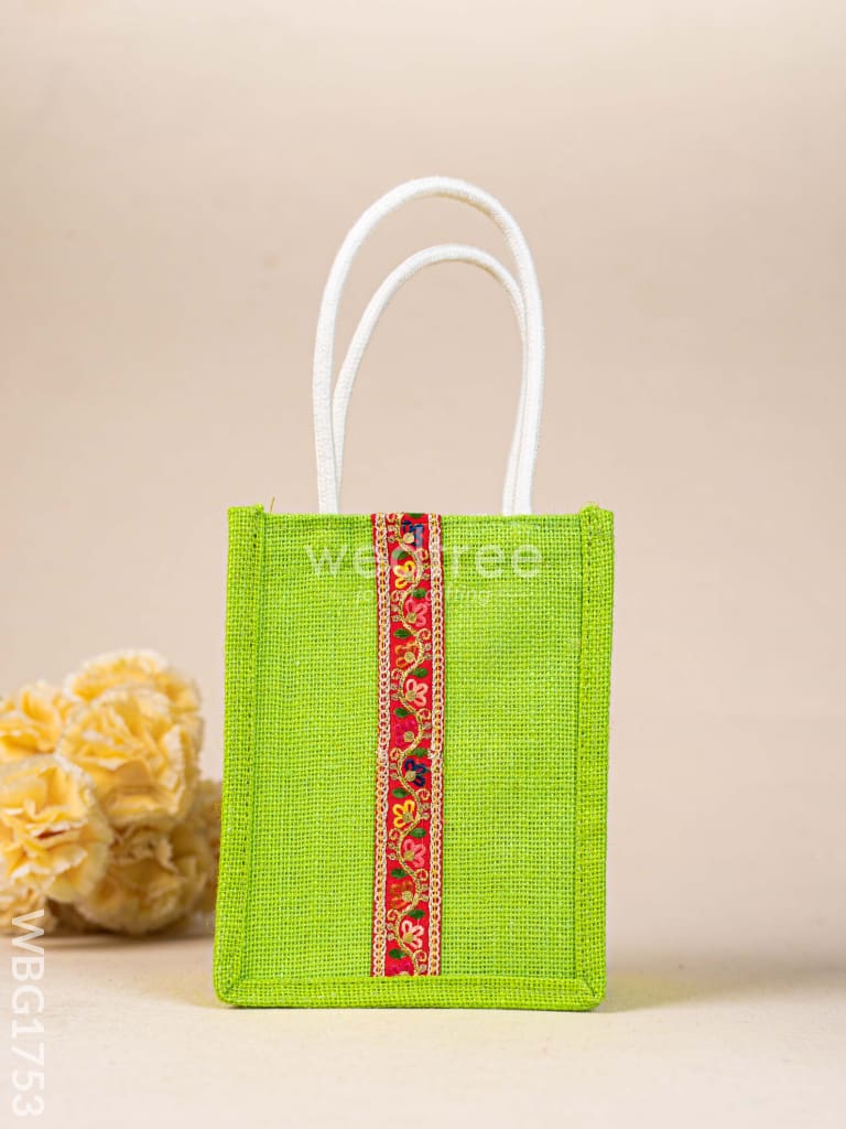 Jute Bag with Lace - WBG1753