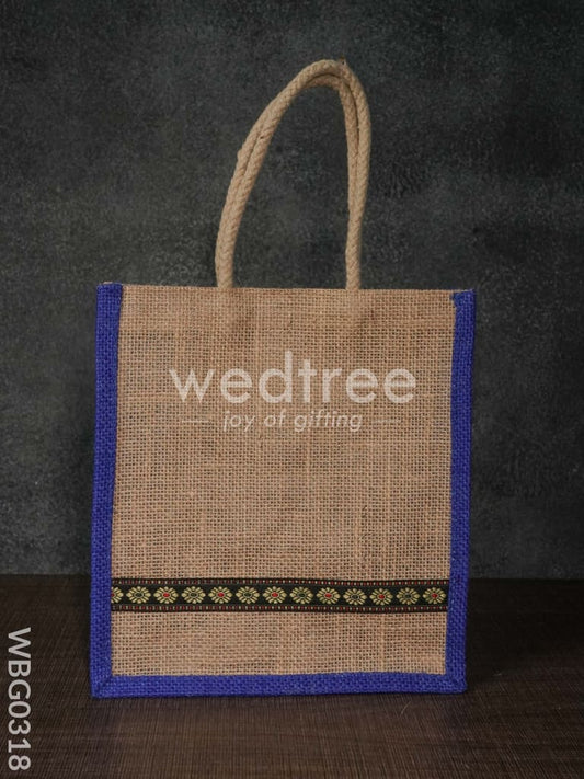 Jute Bag with Lace Work - WBG0318