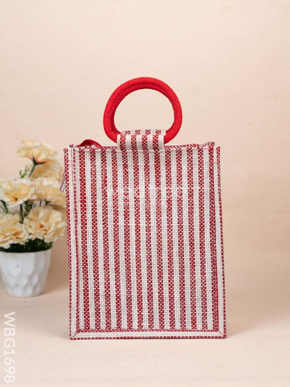 Jute Bag with Madhubani Print - WBG1698
