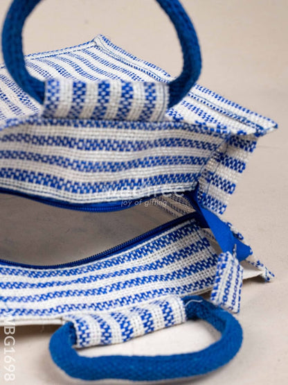 Jute Bag with Madhubani Print - WBG1698